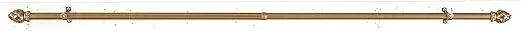 Rod Desyne Bud Curtain Rod, 28 by 48-Inch, Antique Brass