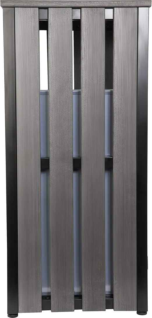 Lorell, LLR42693, Outdoor Waste Bin, 1, Charcoal