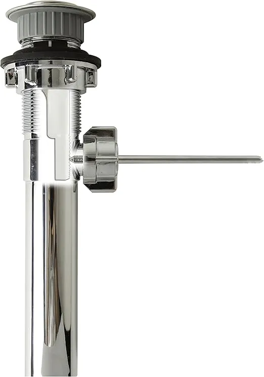 PF WaterWorks ClogFREE Universal Magnetic Never Clog Sink Pop-Up Stopper with Jumbo Cap for Sink Drain Cover-Up (Cap Dia 2.5 "); Brushed Nickel; PF0336