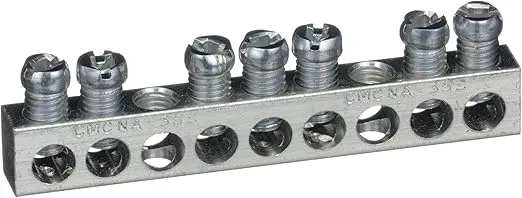 SCHNEIDER ELECTRIC Load Center Equipment Ground Bar Assy PK7GTA Manual Starter Phase Barriers Iec, Black