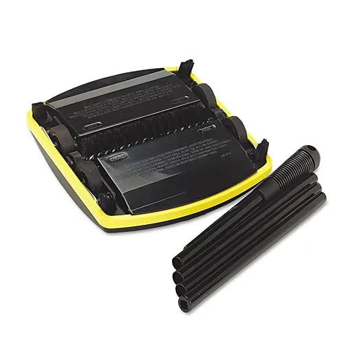 Rubbermaid Commercial Products Executive Series 6.5" Single-Action Mechanical Sweeper, Cordless, Black, Collects Dust, Dirt, and Debris from Hard Floors and Carpet