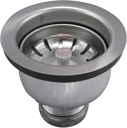 Keeney 1434SS Deep Cup Sink Strainer with Power Ball Basket, Stainless Steel