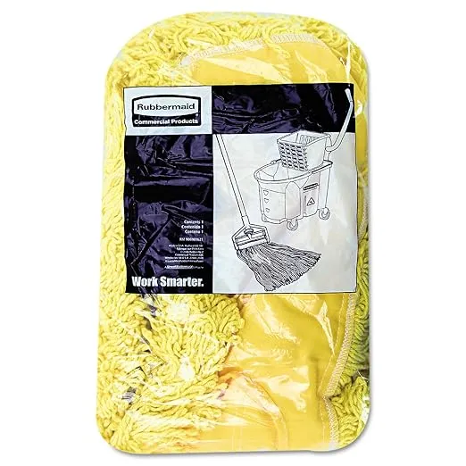 Rubbermaid Commercial Trapper-Dust Mop, 24-inch, Yellow, General Purpose-Dust Mopping, Cleaning for Flooring