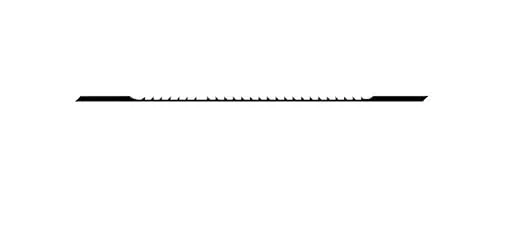 Olson Saw PG45902 Precision Ground Scroll Saw Blade, TPI-8,6 Reverse