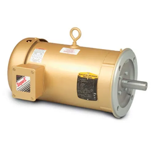 Baldor-Reliance VEM3546 General Purpose Motor - 3 ph, 1 hp, 1800 rpm, 208-230/460 V, 56C Frame, TEFC (Totally Enclosed Fan Cooled) Enclosure, 60 Hz, Footless/C-Face Flange Mount, 1760 rpm Base RPM