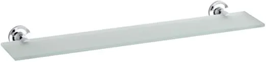 KOHLER K-14440-CP Purist Glass Shelf, Polished Chrome