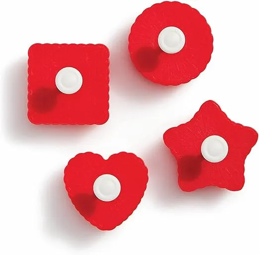 King Arthur Baking Company Thumbprint Pop-Out Cookie Cutters, BPA Free, 4-Piece Set