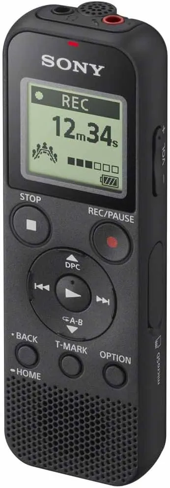 Sony ICD-PX370 Mono Digital Voice Recorder with Built-In USB Voice Recorder,black