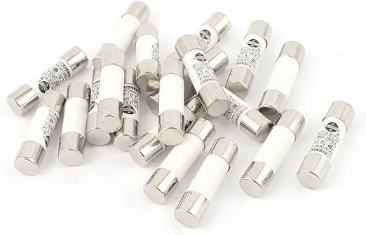 uxcell 20 Pcs RO15 RT18 RT14 Ceramic Cylindrical Tube Fuse 32A 380V 10x38mm