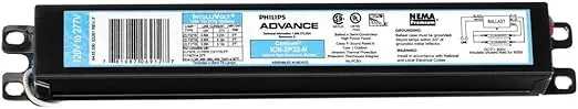 Philips Advance ICN-2P32-N 32W T8, 120/277V Electronic Fluorescent Ballast, 2 Lamp