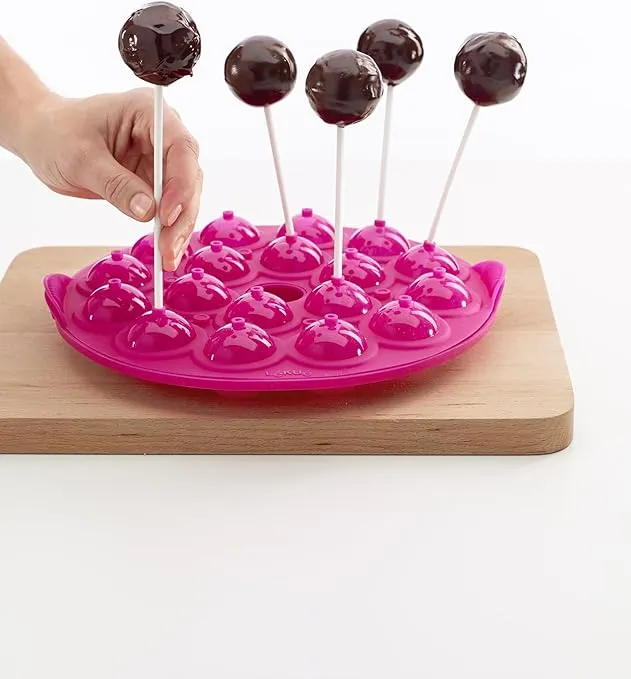 Lekue 18-Cavity Pop Cake Mold, Model # , Magenta