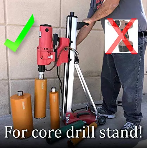 Archer PRO 2-1/4” in. Diamond Turbo Core Drill Bit/Hole Saw for Concrete Drilling and Masonry. 14” Drill Depth, 1-1/4” in. -7 Arbor for Core Drill Stand Rig, Dry and Wet Use