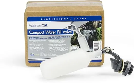 Aquascape 88006 PRO Economy Compact Water Fill Valve, Gray/White