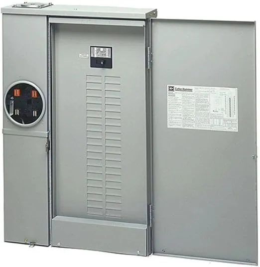 Eaton Mbe24L125Bts Br Outdoor Main Breaker Meter/Panel House Combo, 125 Amp, 2-4 Circuits