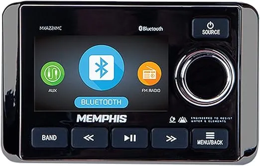 Memphis Audio MXAZ24MC Bluetooth Media Center with Zone Control and Video Input