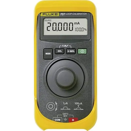 Fluke FLUKE-707 707 Loop Calibrator with Quick Click Knob, 28V Voltage, 24mA Current, 0.015 percent Accuracy