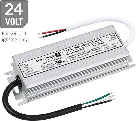 Armacost Lighting 30 Watt Standard Wet Location LED Driver 24V DC 850300
