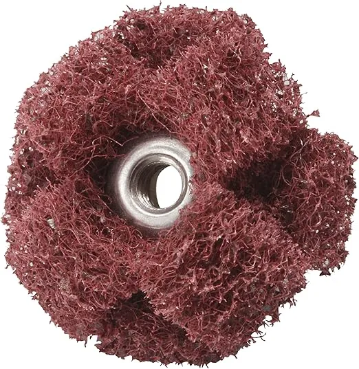 Scotch-Brite Cross Buff, 1" Diameter x 3/8" Width, Very Fine (Pack of 25)