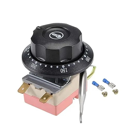 uxcell NC 250V 16A 50-250C Temperature Control Switch Capillary Thermostat for Oven Refrigerator Heater, 0.7m, with 2 Screws&2 Crimp Terminals