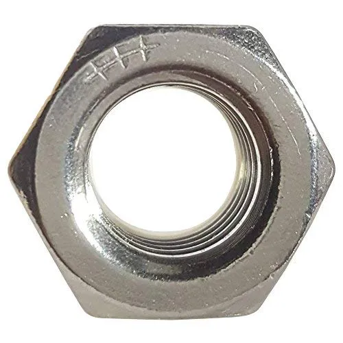 Nylon Insert Hex Lock Nuts - 5/8"-11 (10-Pack) Stainless Steel 18-8, Plain Finish, Corrosion-Resistant, Durable Multi-Use Hardware Nuts - Secure Fastening with Hex Socket Drive