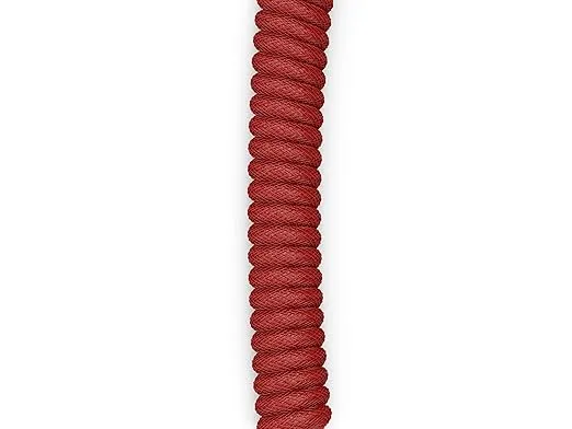 Glorious Coiled Keyboard Cable – Coiled USB C Cable Artisan Braided Cables for Mechanical Gaming Keyboard Coiled Cable - Custom Keyboard Cable (Red)