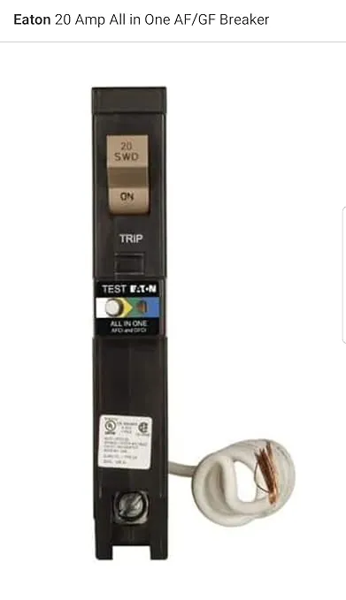 All-In-one Breaker 20 Amp single pole CHFN120A1CS Eaton