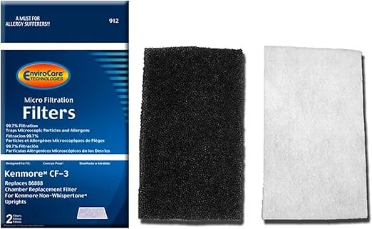 EnviroCare Replacement Chamber Vacuum Filters for Kenmore CF-3 Non-Whispertone Uprights 2 Pack