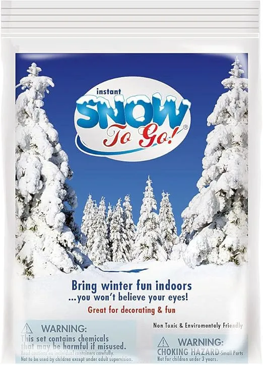 Instant Snow to Go (Makes 1 Gallon Snow Decoration)