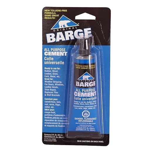 Barge All-Purpose TF Cement Rubber, Leather, Wood, Glass, Metal Glue 2 oz