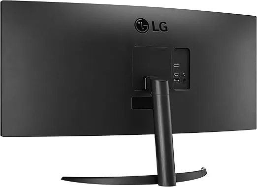 LG 34WP60C-B 34-Inch 21:9 Curved UltraWide QHD (3440x1440) VA Display with sRGB 99% Color Gamut and HDR 10, AMD FreeSync Premium and 3-Side Virtually Borderless Screen Curved QHD Tilt,Black