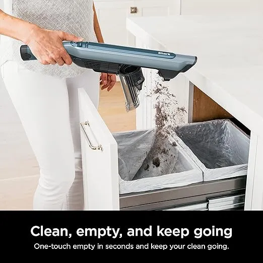 Shark WS642BL WANDVAC System Pet Ultra-Lightweight Powerful Cordless Stick Vacuum with Charging Dock, Blue, 0.013 Qt. Capacity
