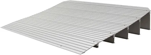Silver Spring 5-1/4" High Aluminum Mobility Threshold Ramp for Wheelchairs, Scooters, and Power Chairs