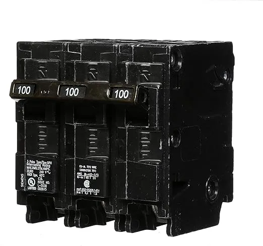 Q3100H 100-Amp Three Pole 22kA Type QPH Circuit Breaker