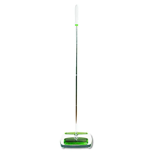 Scotch-Brite M007CCW Quick Floor Sweeper, Rubber Bristles, 42" Aluminum Handle, White