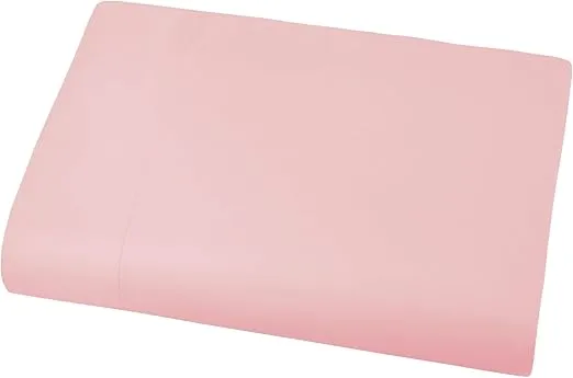 Southshore Fine Living, Inc. Extra Large King Flat Sheet, 132" x 110" King Size Flat Sheets Only, Premium Bedding, King/California King Top Sheet Stays Tucked on Deep Mattresses, Pastel Pink