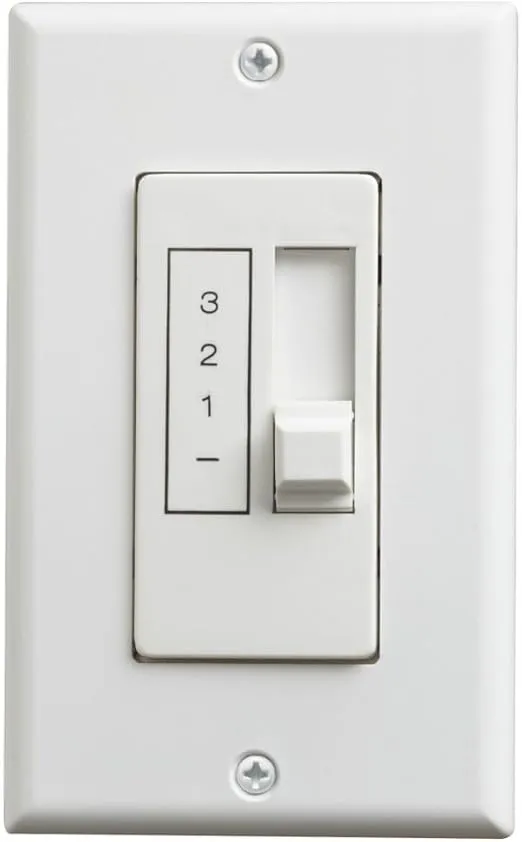Quorum International 5 Amp Slide Ceiling Fan Control - White - 7-1190-6, Light