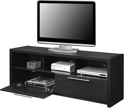 Convenience Concepts Newport Marbella 60 inch TV Stand with Cabinets and Shelves Home_Furniture_and_Decor, Espresso