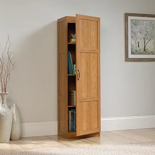 Sauder Miscellaneous Storage Cabinet/ Pantry cabinets, Highland Oak finish