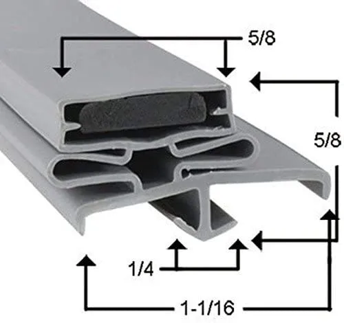 Beverage-Air UCF27A Gasket Magnetic Door Seal - 23 1/8 x 24 Compatible with Beverage-Air Part # 703-963D-02