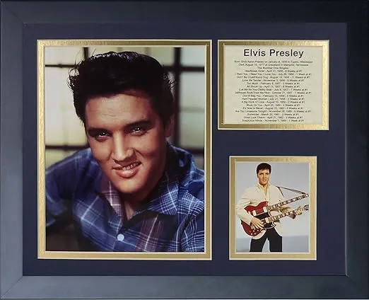 Legends Never Die "Elvis Presley Color Portrait II Framed Photo Collage, 11 x 14-Inch