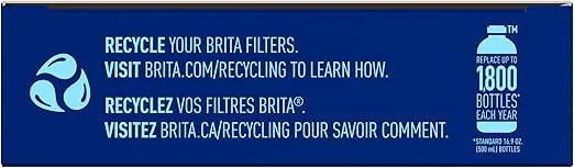 Brita Water Bottle Replacement Filters, BPA-Free, Replaces 1,800 Plastic Water Bottles a Year, Lasts Two Months or 40 Gallons, Includes 3 Filters