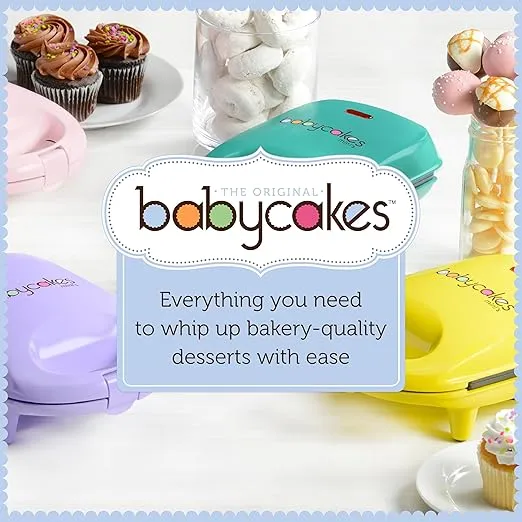 Babycakes Cake Pop Maker by Select Brands - Cake Pops Kit for Birthdays & More - Includes Decorating Stand & 50 Cake Pop Sticks - Cake Pop Maker Features Non-Stick Coating - Makes 12 Cake Pops