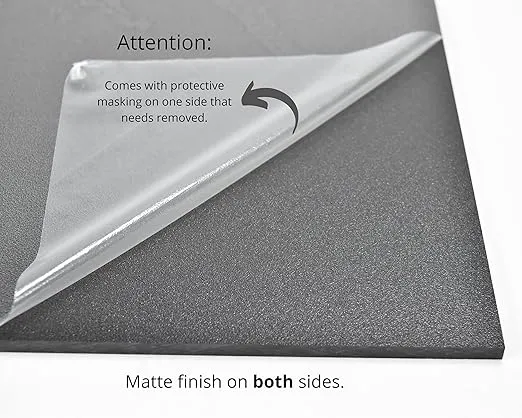 White HDPE Boat Board, Marine Grade Plastic Sheet 1/2" Thick, Nominal Size 24" x 54", High Density Polyethylene Panel