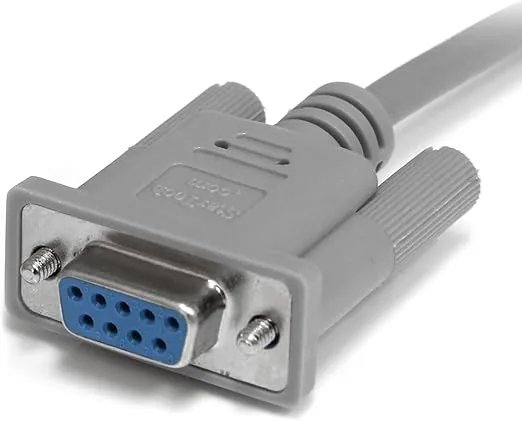 StarTech.com 10 ft DB9 RS232 Serial Null Modem Cable F/M - Null modem cable - DB-9 (M) to DB-9 (F) - 10 ft - SCNM9FM Gray