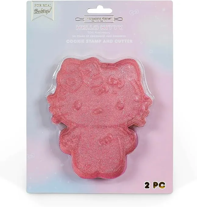 Handstand Kitchen Hello Kitty Commemorative 50th Anniversary 5.5" Cookie Stamp Cutter