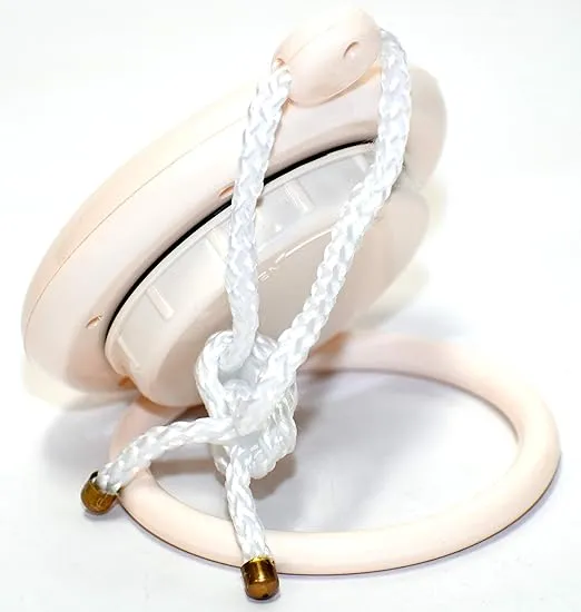 Our White Bathroom Shower Rope Clock with a Clear Easy to Read Clock face is Water-Resistant and Engineered with a Superior Quartz Movement and Turning Second Hand for Accurate timekeeping