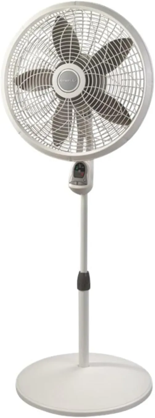 Lasko Lasko-18 Remote Control Elegance & Performance Pedestal, 3-Speed (1850) Household Fans, 26 x 21 x 6 inches, White