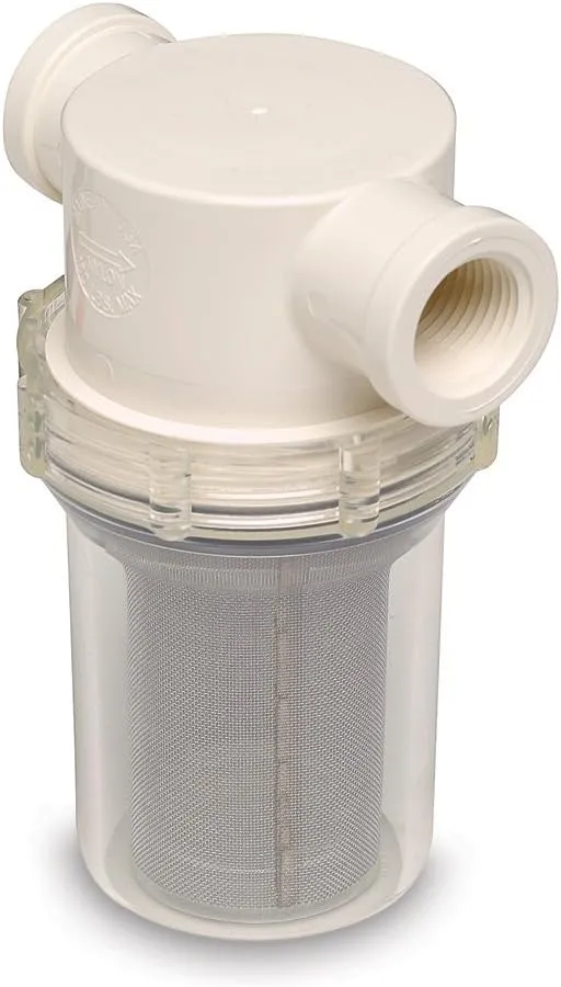 SHURFLO 1/2" Raw Water Strainer - 50 Mesh Screen