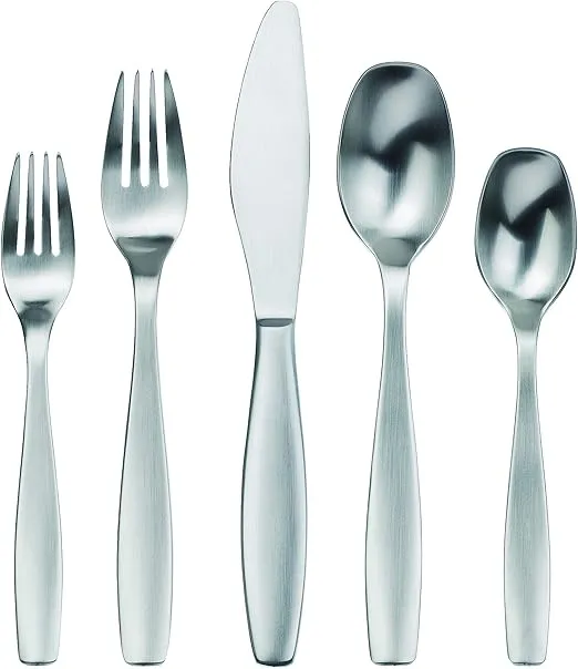 Gourmet Settings 20-Piece Silverware Non Stop Collection Flatware Set for 12, Service for 4, Stainless Steel