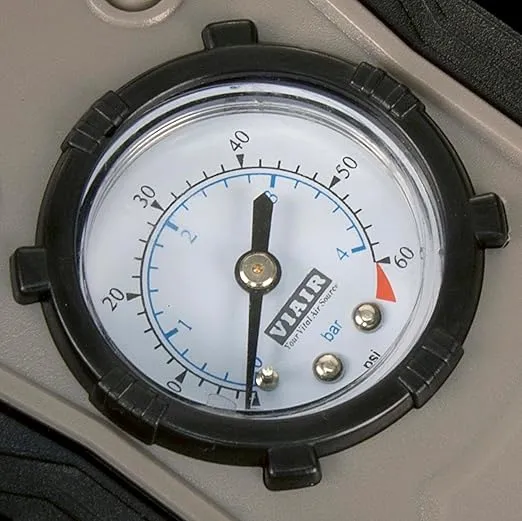 VIAIR 75P/00075 Portable Compressor, Tire Inflator, Offroad Air Compressor for Car Tires, Air Pump with Press-on Tire Chuck Connection, Car Accessories, For Up to 225/60R18 Tires, 50 PSI/1.43 CFM